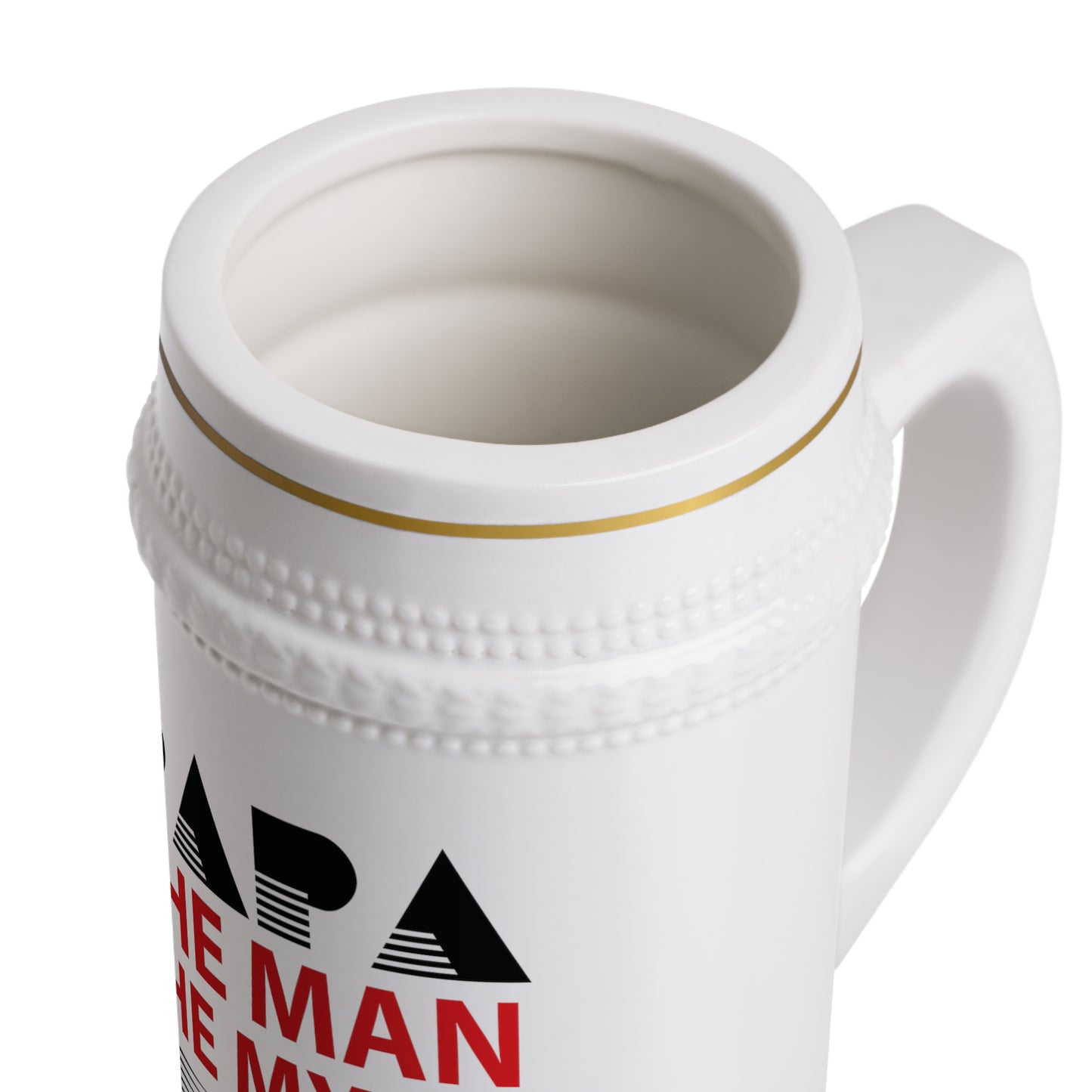 Beer Stein Mug: Papa The Man The Myth The Legend