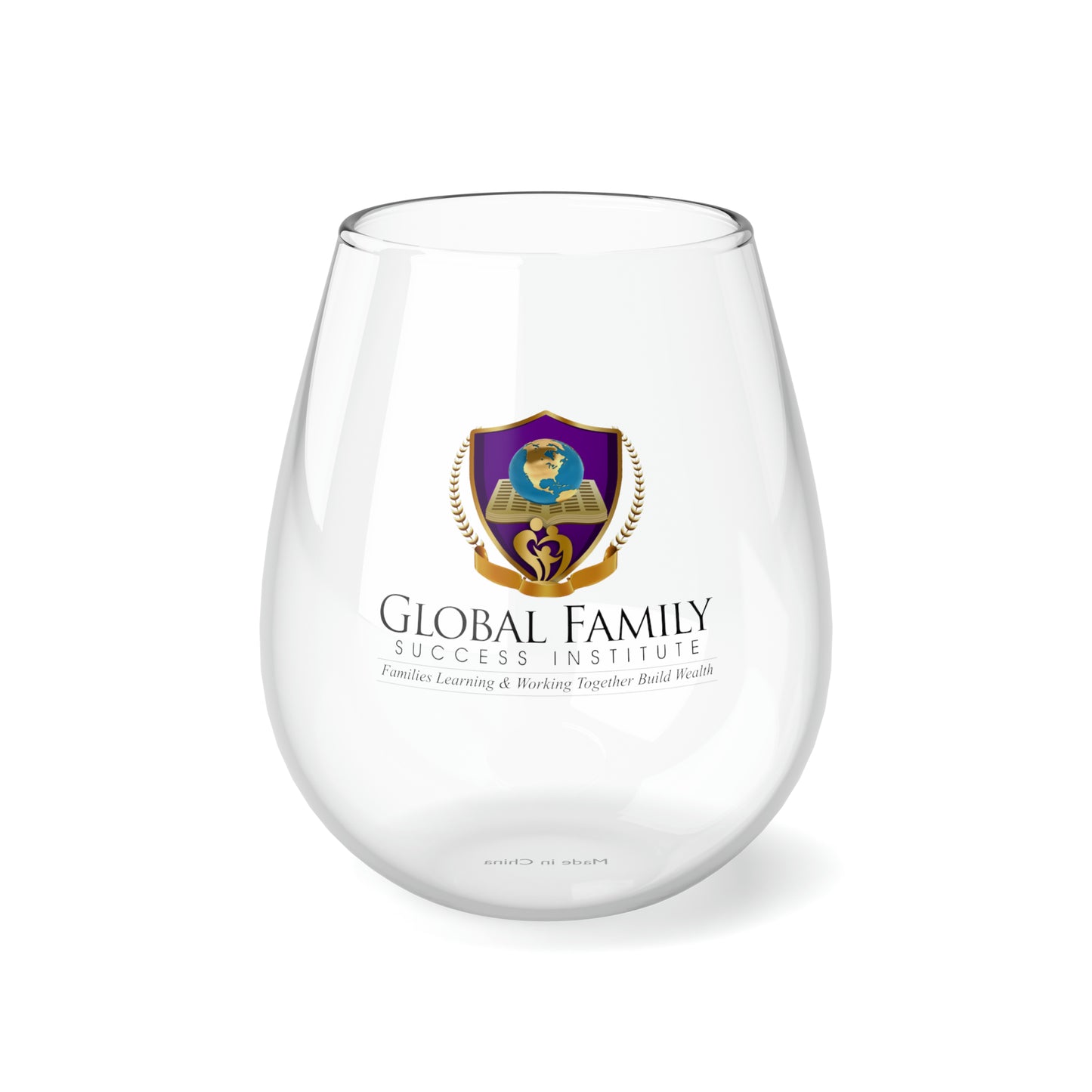 Stemless Wine Glass, 11.75oz Global Family Success Institute