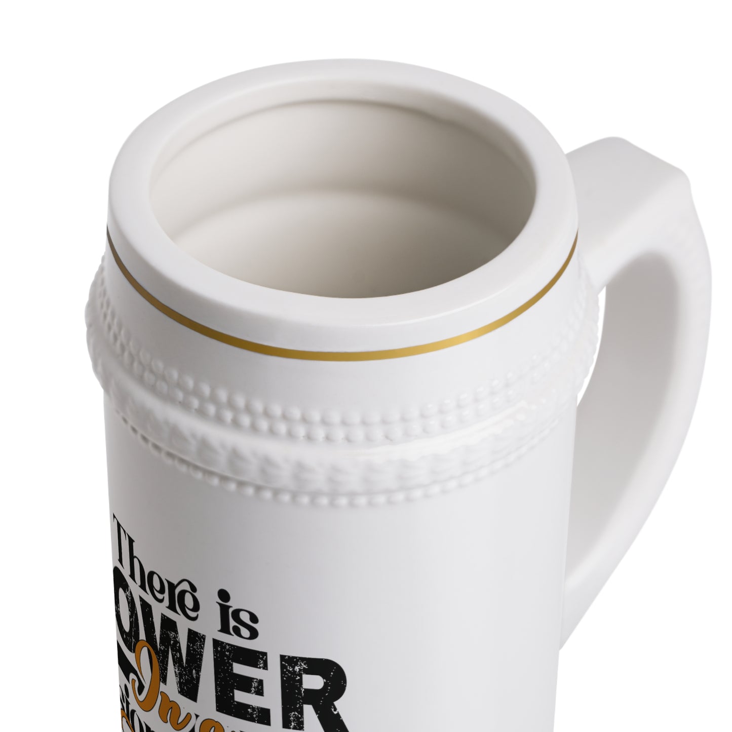 Beer Stein Mug: There is Power In A Vision Driven Family