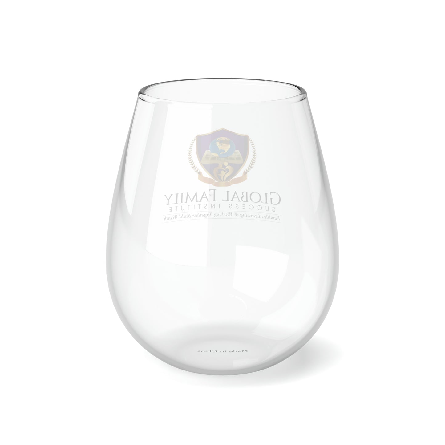 Stemless Wine Glass, 11.75oz Global Family Success Institute