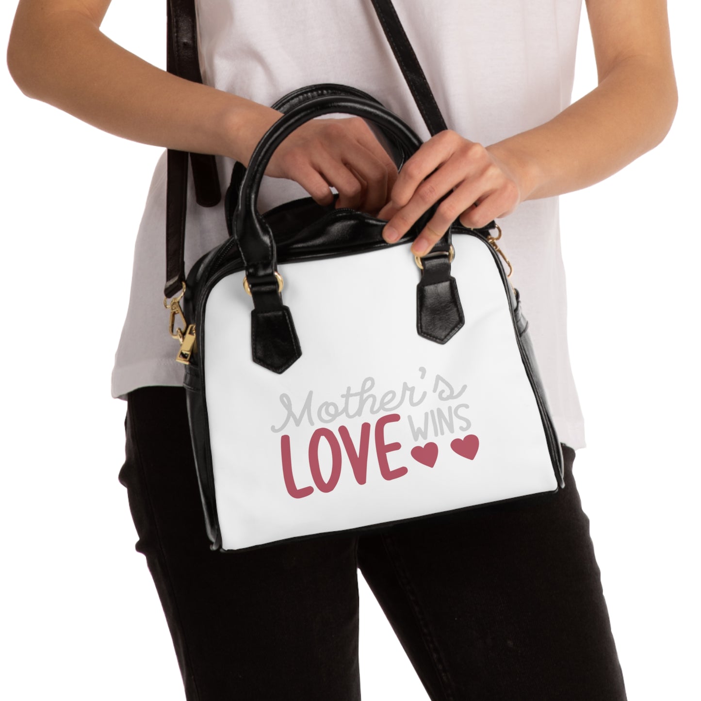 Shoulder Handbag: Mother's Love Wins