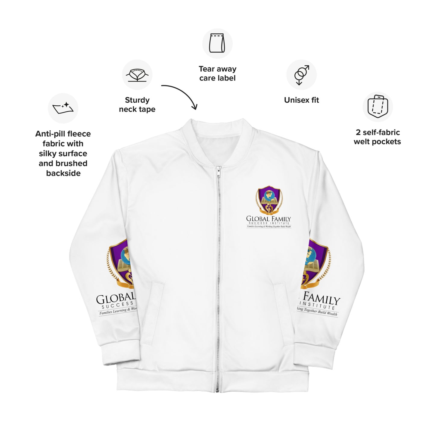 Unisex Bomber Jacket: Global Family Success Institute