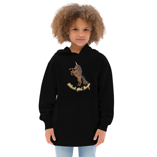 Kids Fleece Hoodie: Black Girl Magic