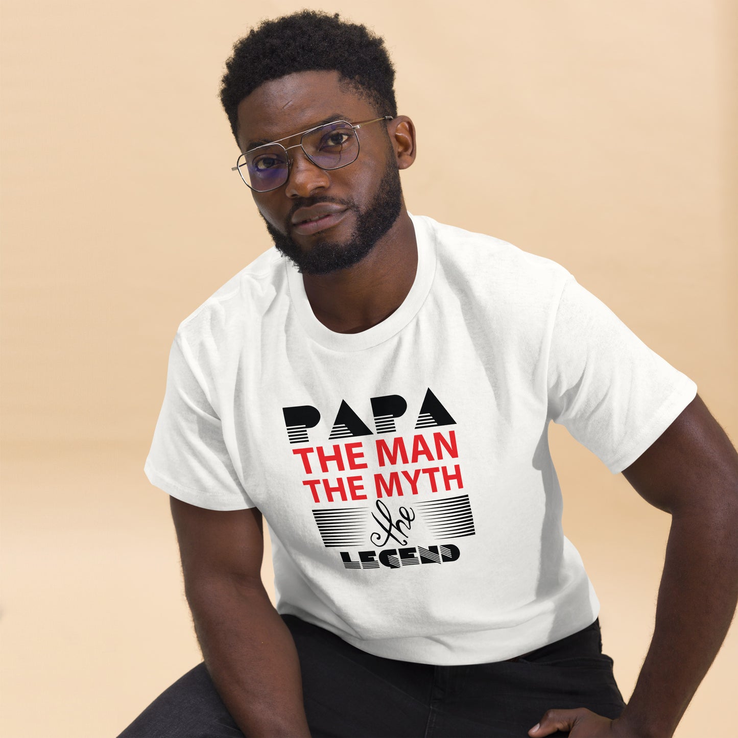 Men's Classic Tee: Papa The Man The Myth The Legend