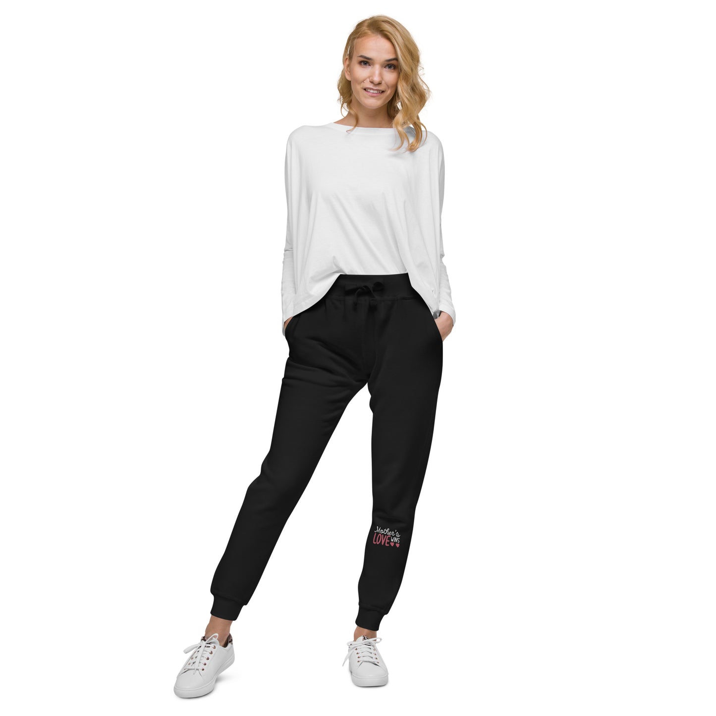 Unisex Fleece Sweatpants: Mother's Love Wins