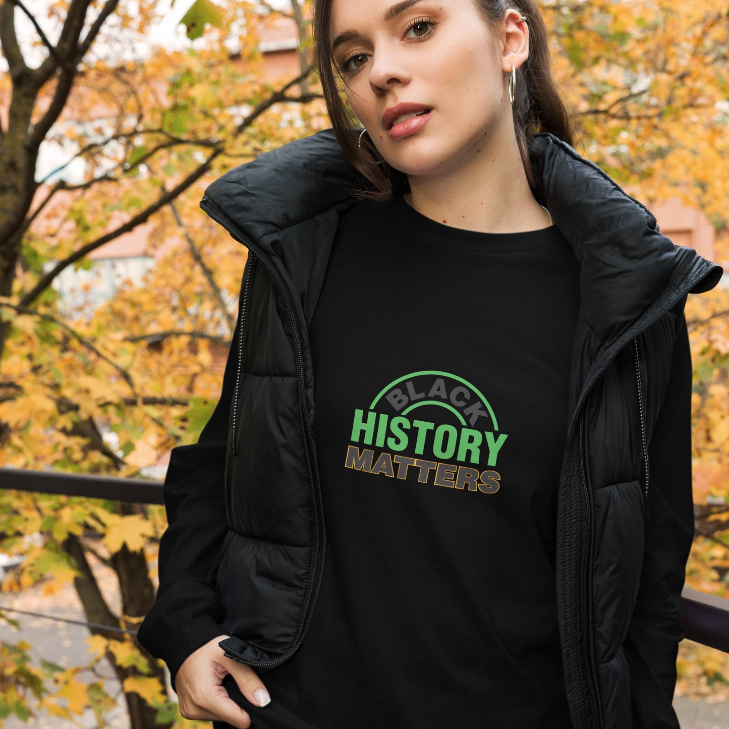 Unisex Long Sleeve Tee: Black History Matters