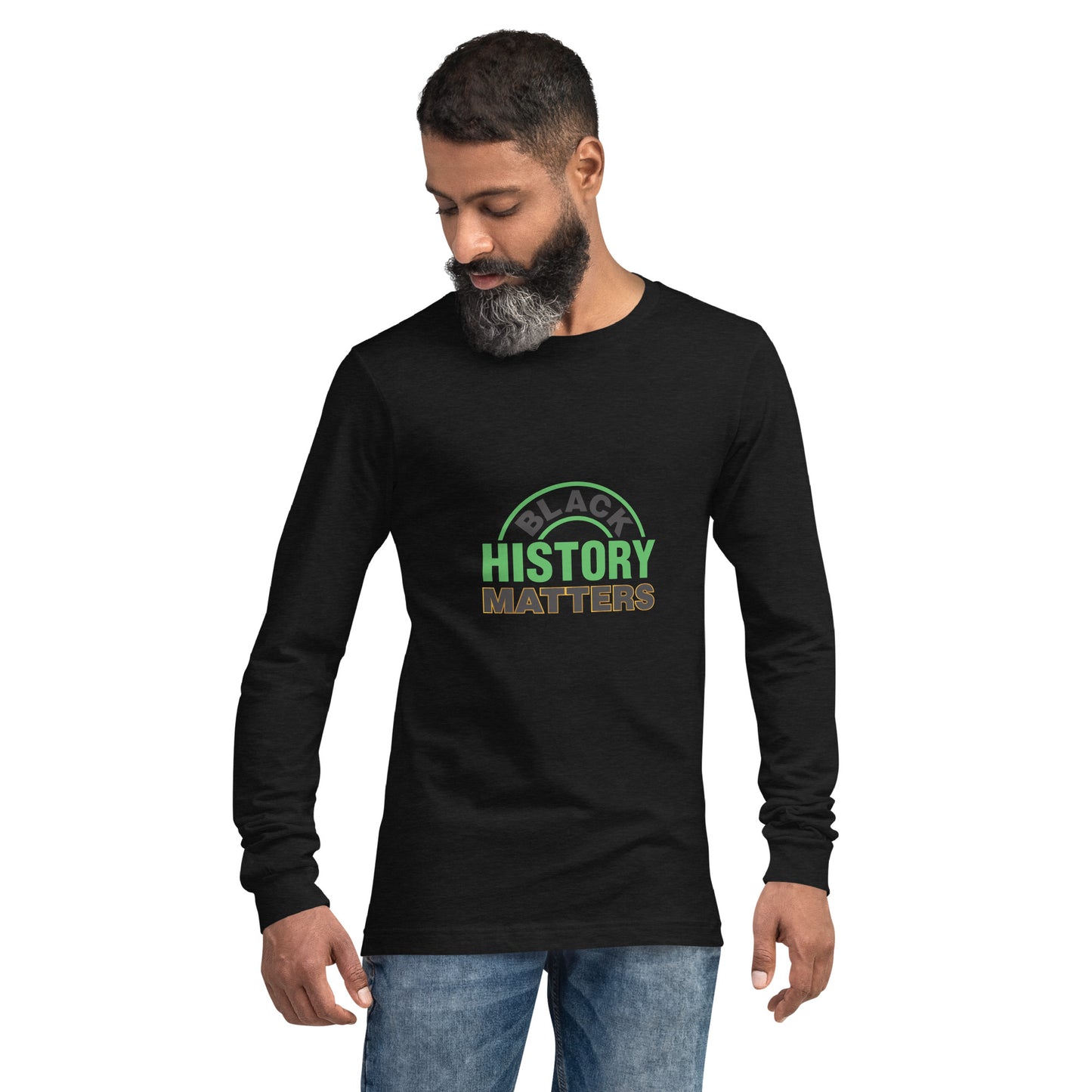 Unisex Long Sleeve Tee: Black History