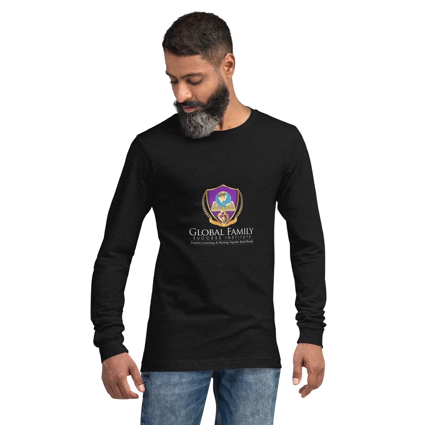 Unisex Long Sleeve Black Tee: Global Family Success Institute