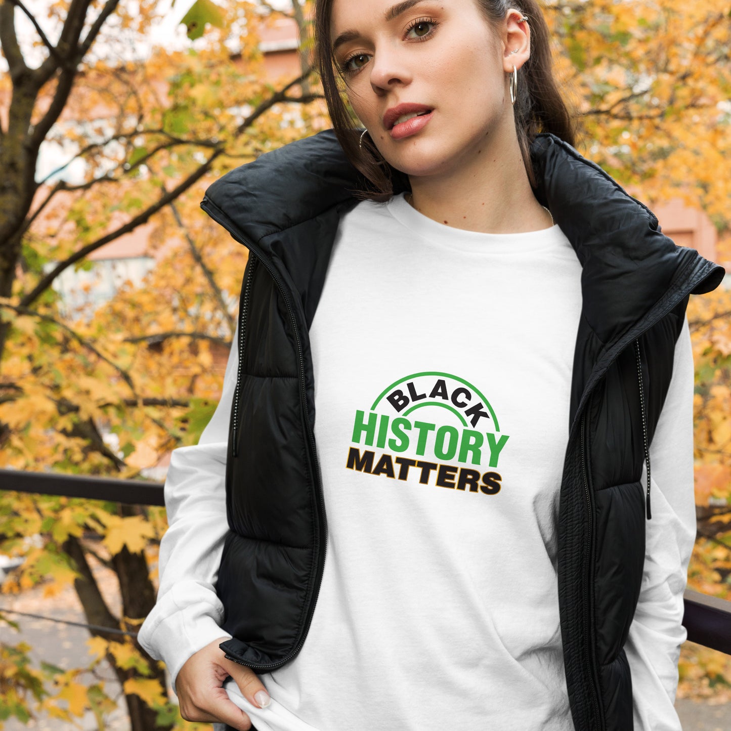 Unisex Long Sleeve Tee: Black History Matters