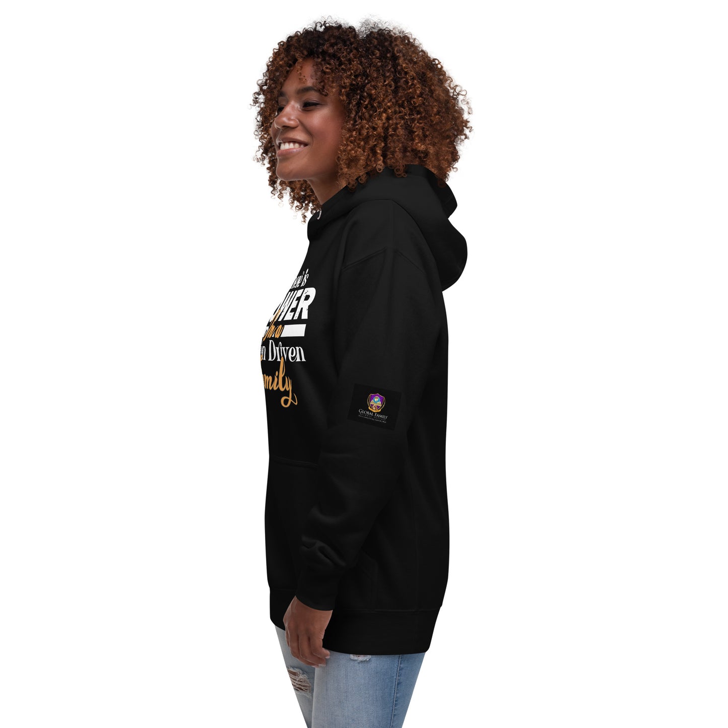 Unisex Black Hoodie: There is Power In A Vision Driven Family