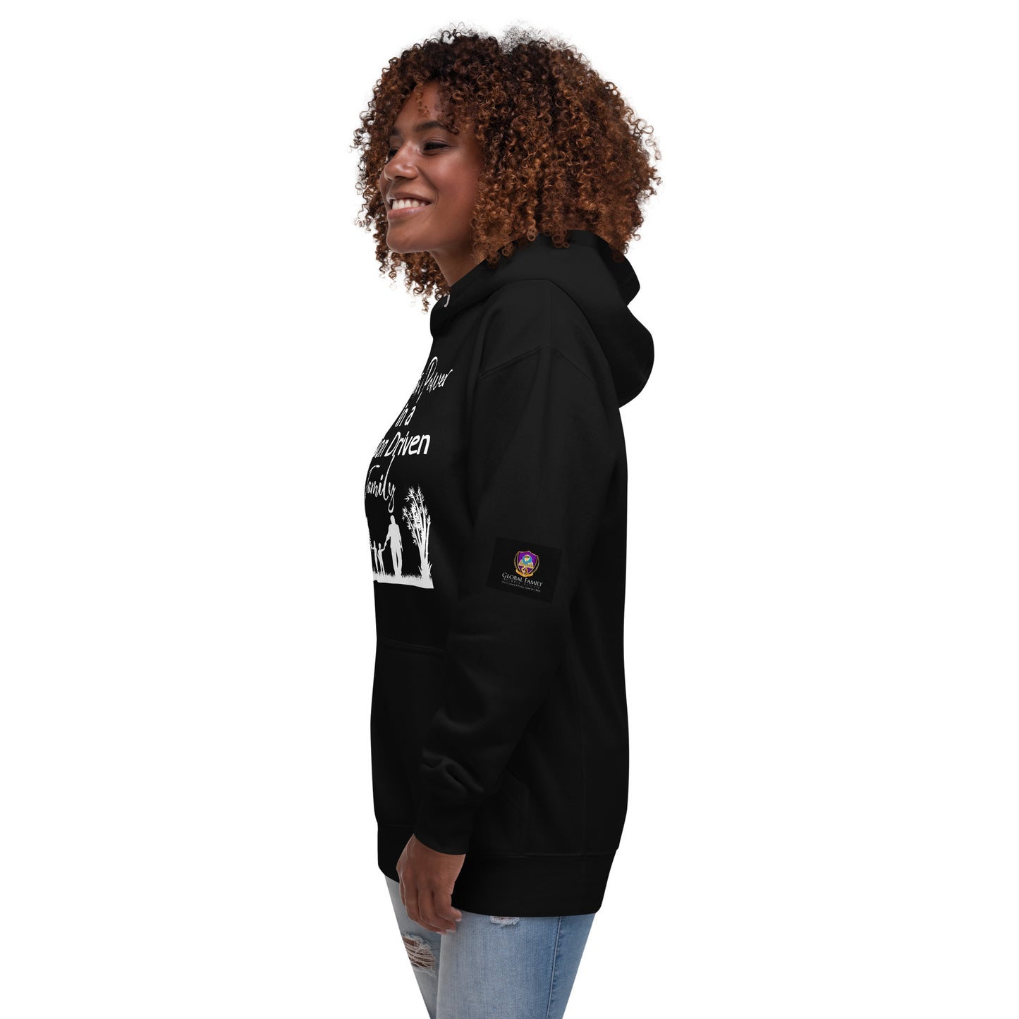 Unisex Black Hoodie: There is Power In A Vision Driven Family II