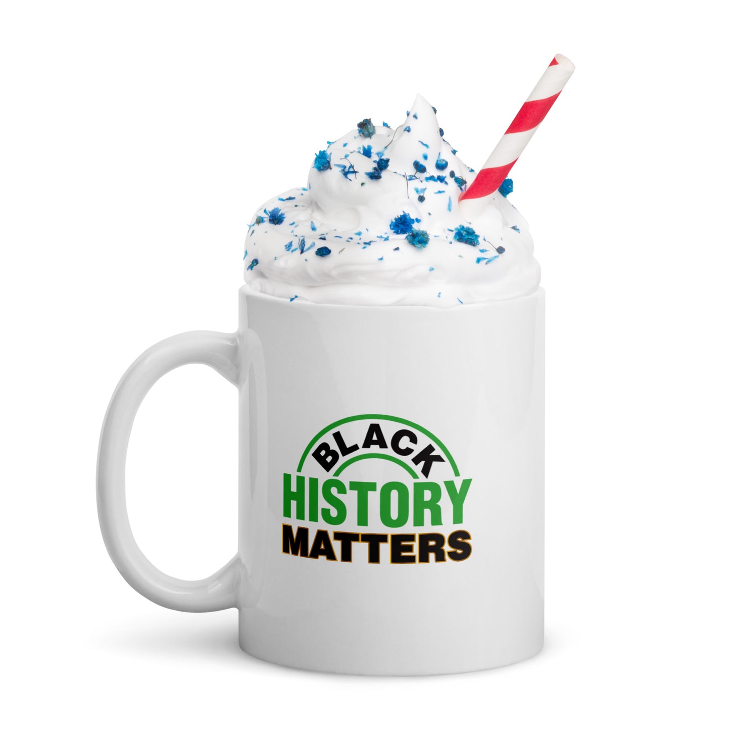 White Glossy Mug: Black History Matters