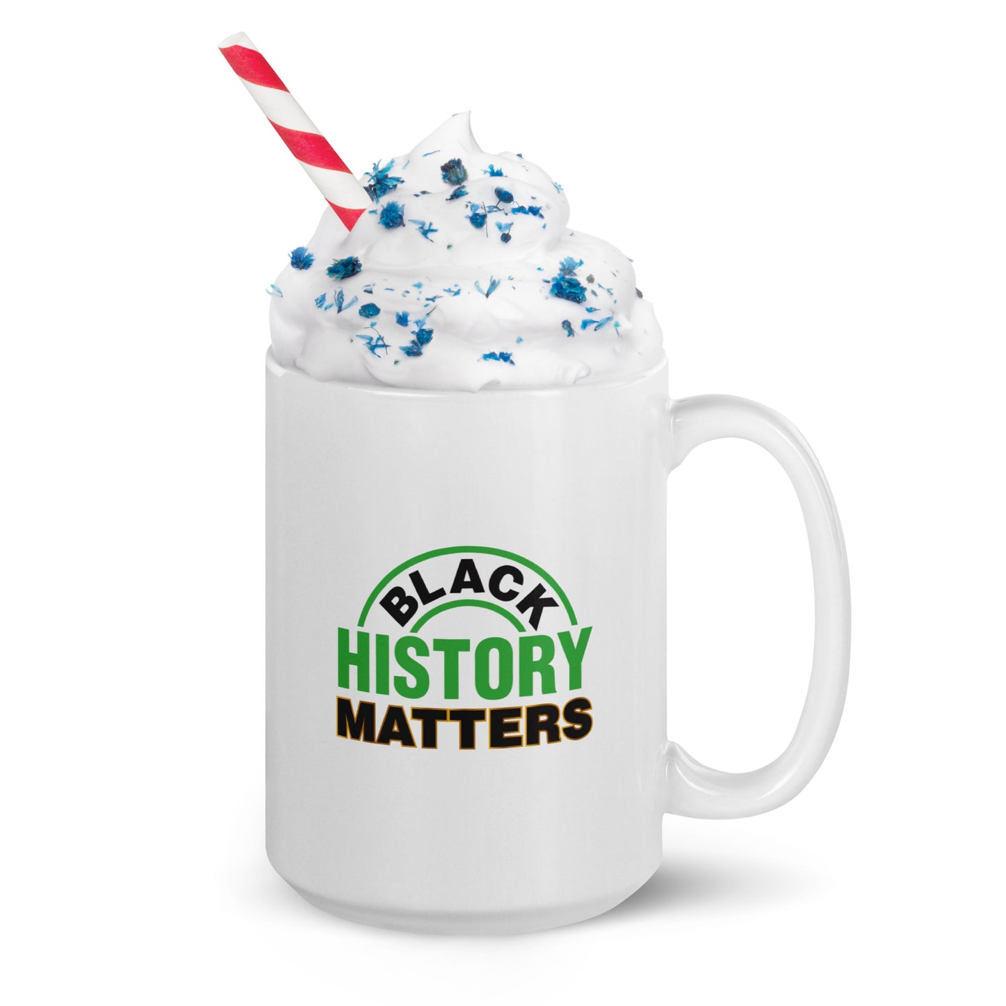 White Glossy Mug: Black History Matters