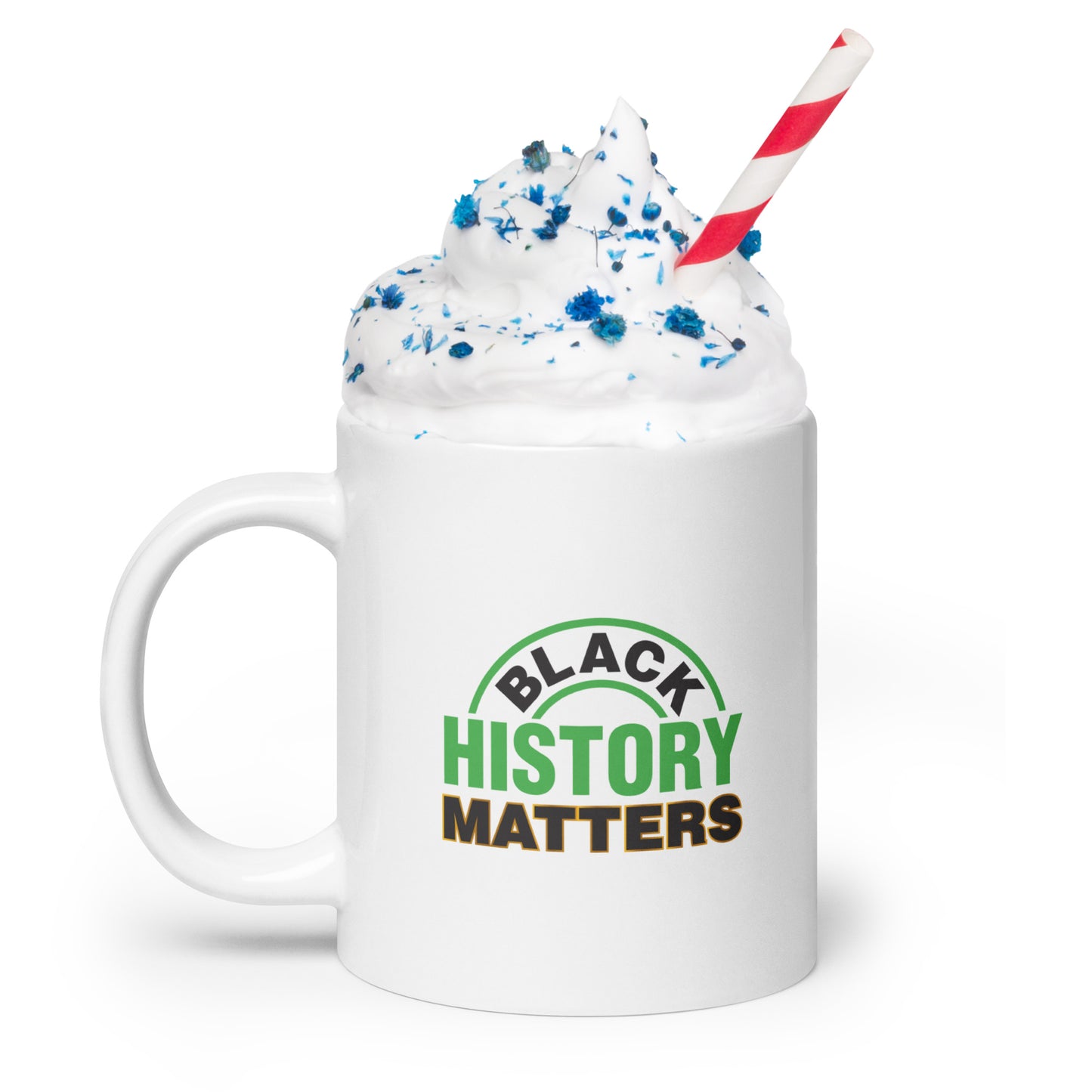 White Glossy Mug: Black History Matters