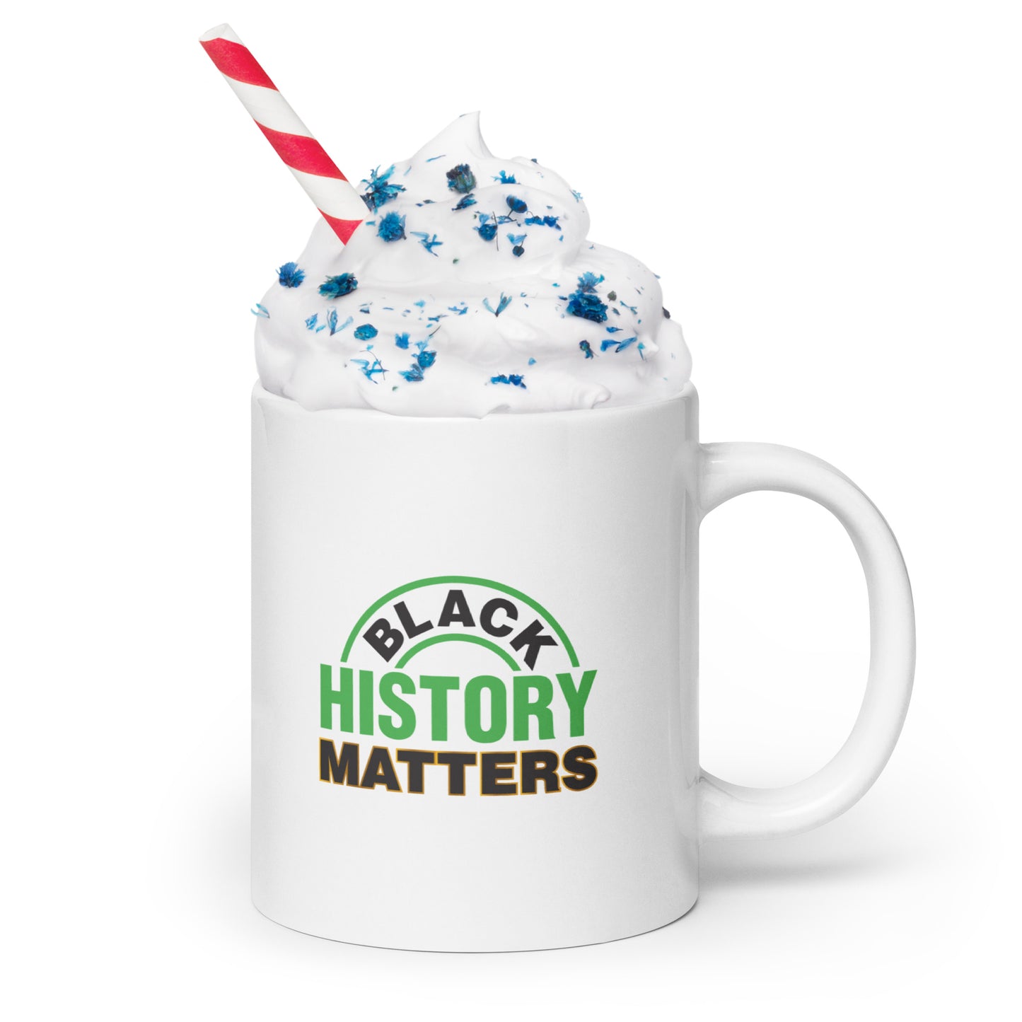 White Glossy Mug: Black History Matters